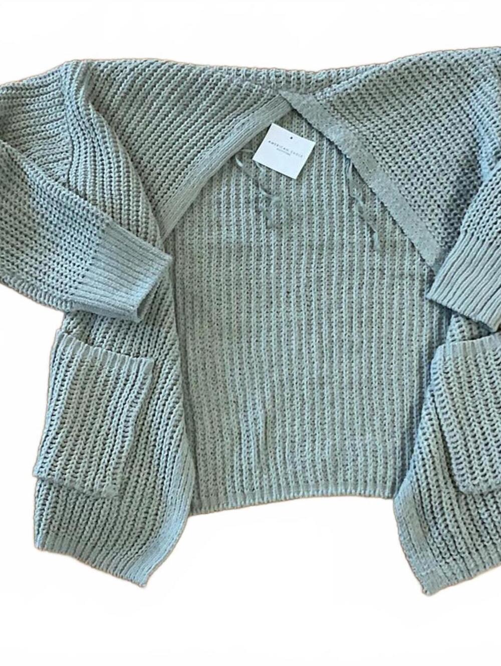 NWT American Eagle Light Green Cardigan Size XS